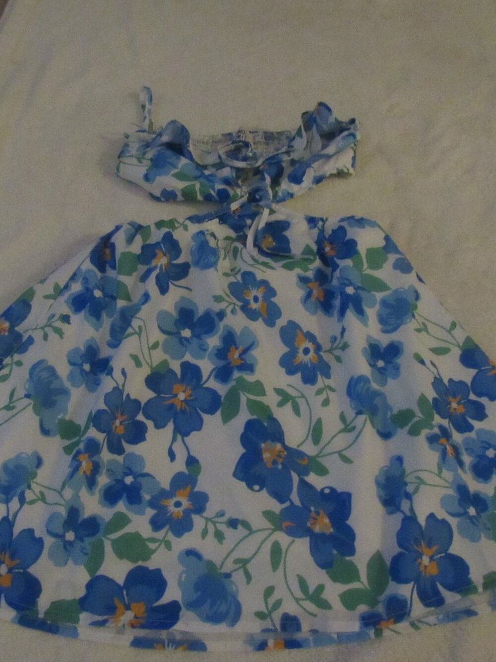 Princess Polly Dream Away Blue Floral Dress Size 4 USED